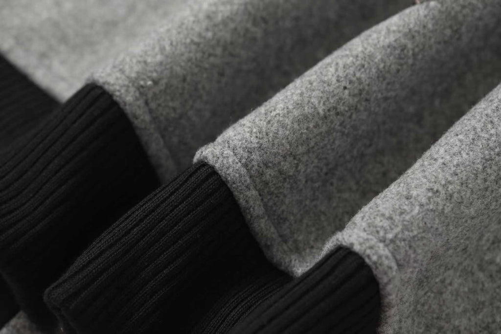 Chrome Hearts Multi Cross Varsity Jacket - Grey Black Street Jacket 2215